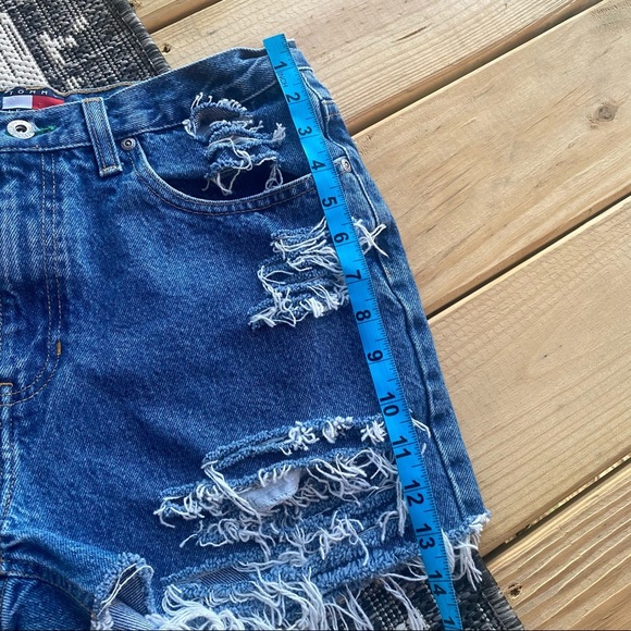 Denim Cutoff Shorts - Picture 6 of 8